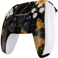 thumbnail image 2 of Skinit Black and Gold Scattered Marble PS5 Controller Skin, 2 of 4