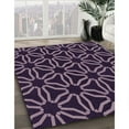 thumbnail image 3 of Ahgly Company Machine Washable Indoor Round Transitional French Lilac Purple Area Rugs, 6' Round, 3 of 7