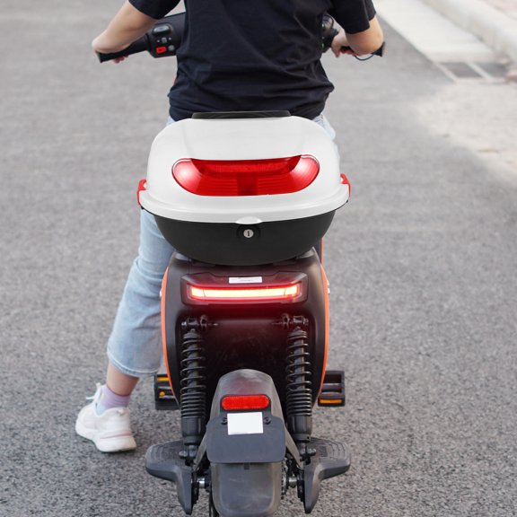 Worgeous Motorcycle Tail Case Rear Trunk Scooter Carrier Motorcycle Trunk Motorcycle Rear Luggage Box Motorcycle Tail Box Motorcycle Top Box