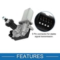 thumbnail image 5 of Unique Bargains Rear Windshield Wiper Motor for Chevrolet Trailblazer 2003-2009 No.12487592/8151989560, 5 of 7