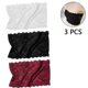 thumbnail image 2 of 3 piezas de sujetador sin tirantes con encaje floral para mujer, negro, blanco, natural, 2 of 5