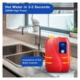 thumbnail image 3 of Electric Tankless Water Heater Bathroom Kitchen Instant Hot Water Heater With LED Display Shower Water Fast Heating ,Digital Temperature Display, 3 of 7