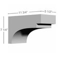 thumbnail image 2 of Ekena Millwork 5 1/2"W x 11 3/4"D x 7 1/4"H Dover Bracket, 2 of 5