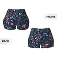thumbnail image 5 of Fotbe Colorful Flowers Seamless Shorts, Womens Workout Shorts High Waist Stretch Booty Short for Gym/Yoga/Running/Biking-Medium, 5 of 9