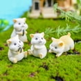 thumbnail image 3 of 1/4PCS Mini Animals Miniature Figurines Animals Model Hamster Garden Miniature Moss Landscape DIY Terrarium Crafts Ornament Accessories for Home Landscape Decor, 3 of 8