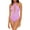 Orchid, variant on Becca by Rebecca Virtue Womens Twist High Neck One-Piece Swimsuit