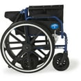 thumbnail image 5 of Medline Hybrid Wheelchair + Transport Chair, Swing Away Footrests & Removable Desk-Length Arms, 300 lb. Weight Capacity, Blue Frame, 5 of 8