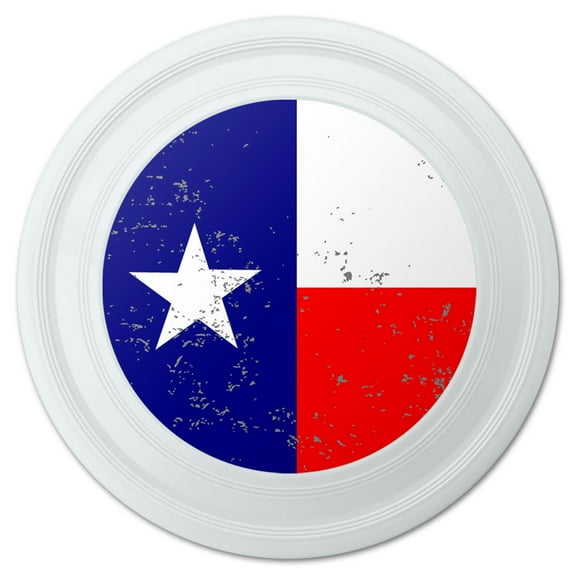 Texas Flag Distressed Novelty 9" Flying Disc