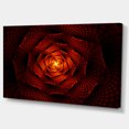 thumbnail image 2 of Fleur Rouge Fractale de la Passion - Uvre d'Art Florale sur Toile, 2 of 4