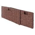 thumbnail image 3 of Winsome Wood Tessa 3-Pc Woven Rope Basket Set, Foldable, Walnut, 3 of 4