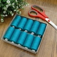 thumbnail image 4 of Polyester Spool Hand Machine Sewing Green Overlocking Serger 800 Meter Thread, 4 of 7