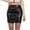 Black, variant on qolati Women Faux Leather Bodycon Mini Skirt Asymmetrical Hem Ruched Wrap Skirt High Waist Zipper Pencil A-Line Skirt