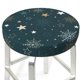 thumbnail image 3 of Balery Christmas Snowflake Fundas de asiento para taburete de bar redondo de tela de terciopelo ajustables que protegen de arañazos y manchas para sillas de 14 a 17 pulgadas.-14 inch, 3 of 7