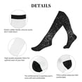 thumbnail image 5 of Pofeuu Black And White Dotted Print Compression Socks for Women & Men Circulation - Best Support for Nurses,Running,Athletic,Sports, 5 of 7