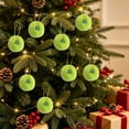 thumbnail image 7 of Bklubk Christmas Ornaments Faux Ball Hanging Decorations With Santa Snowman Mini Cute Baubles For Christmas Tree Wreath Home, 7 of 7