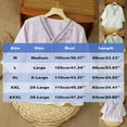 thumbnail image 3 of LVHAOGJOB 3/4 Sleeve Shirts for Women Plus Size Causal Tops Solid Color Button Down Cotton Linen Ladies T Shirt Pull On, 3 of 5