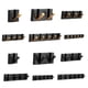 thumbnail image 2 of Ganchos Sin perforación Perchero montado en la pared Organizador de chaquetas antioxidantes Soporte colgante antideslizante de aluminio Sala de Juegos de accesorios de baño oro negro 6 gancho Billuyoard HA010064-06B, 2 of 6