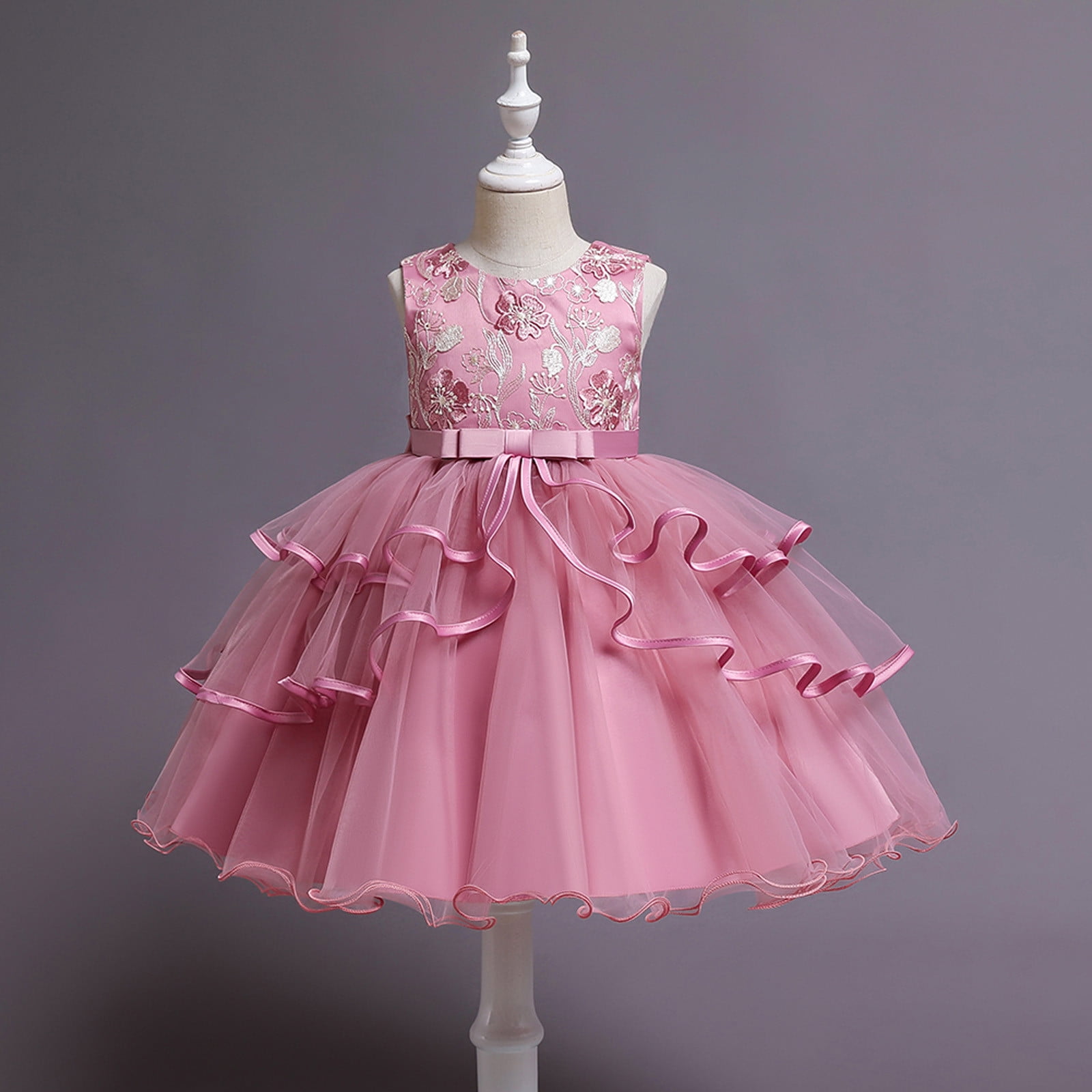 Iuhan Toddler Girls Dress Kids Baby Strap Irregular Tulle Princess Dress Infant Girl Sundress Summer 