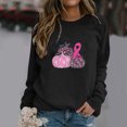thumbnail image 2 of YABCSAZ Breast Cancer Shirts Tops for Women/Short Sleeve Shirts/Crewneck Shirt/Sweatshirt/Hoodie with Blessed Breast Cancer Pink Ribbon/Breast Cancer Awareness Breast Cancer Survivor Gifts for Women, 2 of 4