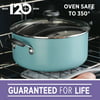 Farberware 14-Inch Easy Clean Nonstick Family Pan, Jumbo Cooker with Lid, Aqua