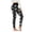 White, variant on YUEHUA Women's High Waist Butterfly Print Yoga Leggings, Tummy Control Butt Lifting Compression Pants, Stretchy Workout Tights for Casual & Streetwear