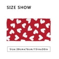 thumbnail image 2 of Red Heart shaped brush stroke seamless pattern background for fashion textiles, graphics Bath Towel Absorbent Soft Decoration Hand Tower Multiuses for Bathroom Hotel Gym Spa Beach 30 x 15 inch, 2 of 6