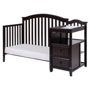 AFG Baby Furniture Kali 4-in-1 Convertible Crib and Changer, Espresso
