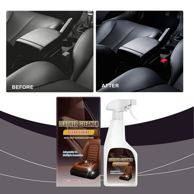 Limpiador de interiores de automóviles Limpiador de asientos de cuero Quitamanchas de techo de tela Limpiador suave multifuncional. 300 ml Limpieza de cuero