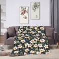 thumbnail image 7 of KLL Fleece Blanket Plush Throw Blanket Flowers ,Soft Fuzzy Cozy Flannel Blanket for Couch Sofa Bed.(40"x30" ), 7 of 7
