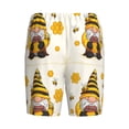 thumbnail image 2 of Lsque Beekeeper Gnome Holding A Glass Mens Sleep Pajama Shorts,Short Pajama Pants, Cotton Ultra-Soft Knit-X-Large, 2 of 9