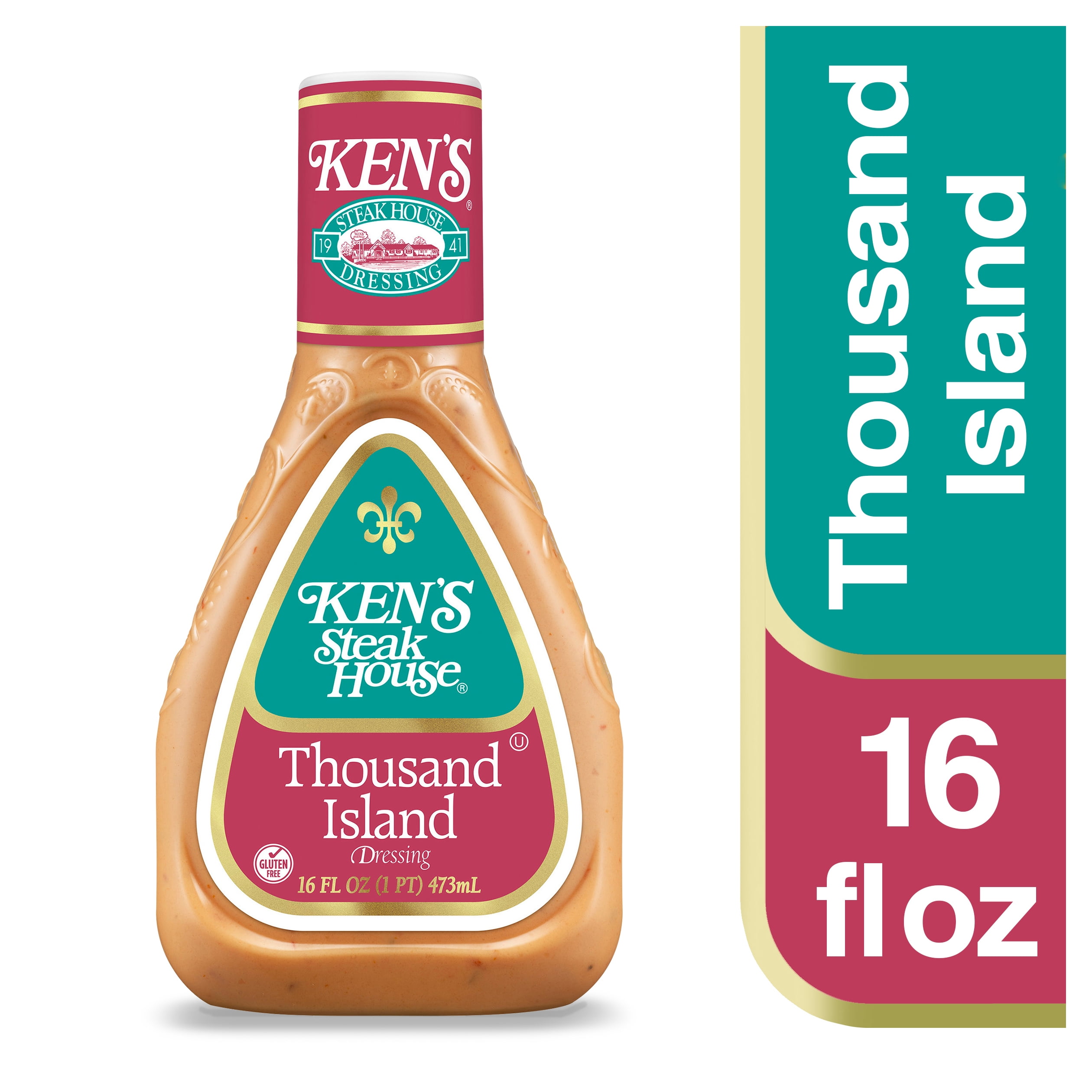 Ken's Steak House Thousand Island Salad Dressing, 16 fl. oz.