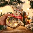 thumbnail image 4 of LED Luminous Santa Claus Wooden Ornaments, Christmas Tree Hanging Ornaments, Table Hotel Window Decorations, Crafts Gifts for Xmas Holiday Party Decor, 4 of 8
