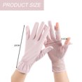 thumbnail image 2 of 2 paquetes de guantes de protección solar UV para mujer, guantes antideslizantes con pantalla táctil y dedos completos, guantes transpirables de verano para exteriores para mujer, 2 of 5