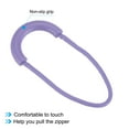 thumbnail image 4 of Zipper Pulls Replacement, 15 Pack Extension Cord Handle Plastic U-Shape Tab Tag Extender for Luggage Backpacks Jackets, Light Purple, 4 of 5
