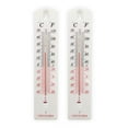 thumbnail image 1 of 2/10X Wall Thermometer Indoor Outdoor Home Office Garden Temperature Mounted, 1 of 10