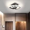 thumbnail image 3 of LED Ceiling Light Flush Mount Light Fixture Kitchen Bathroom Bedroom Living Room Black - White Light, 3 of 10
