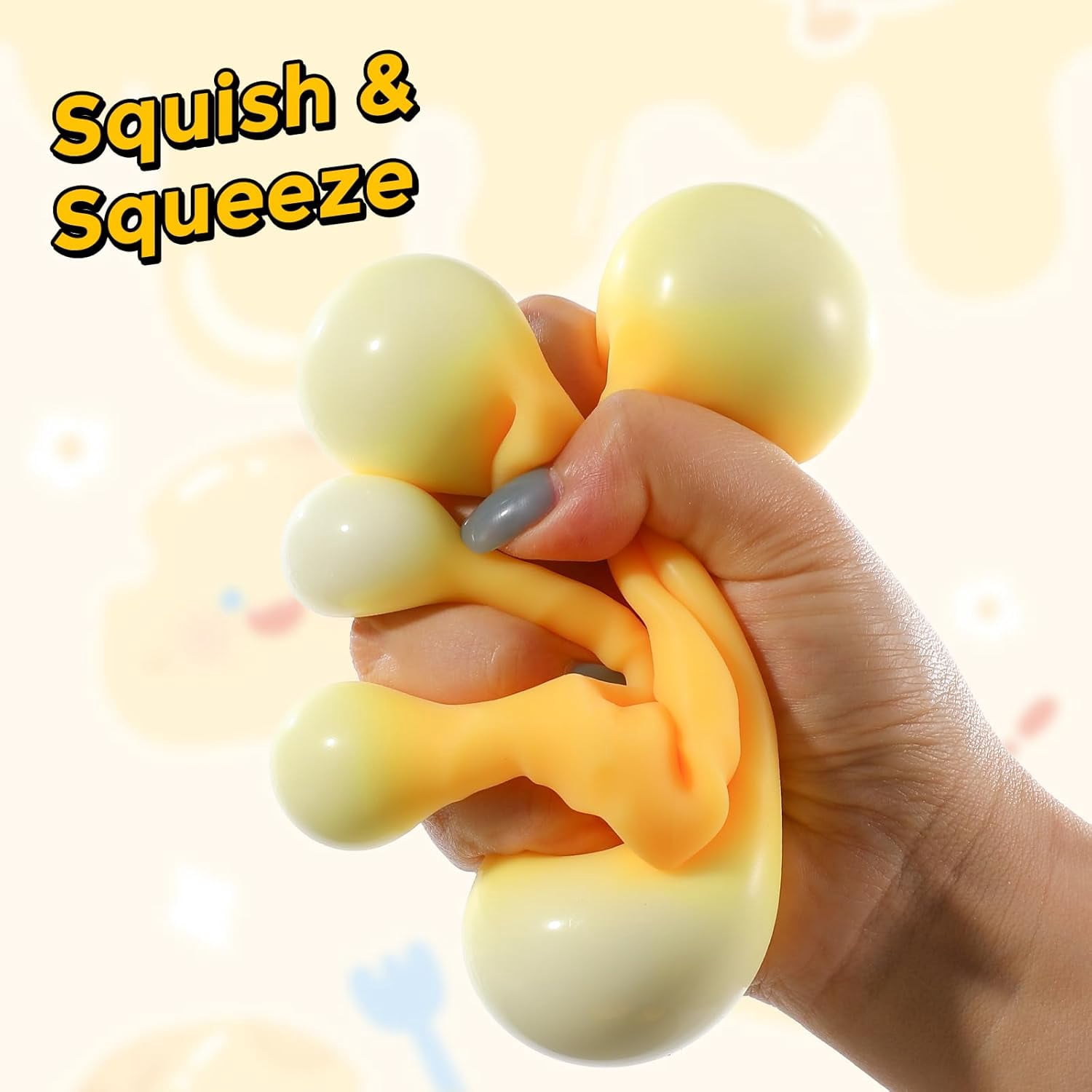 Cheese Squishy (6cm),Cheese Block Squeeze Toys,Squishies Stress Relief Fidget Toys,Stocking Stuffer Novelty Gifts for Birthday (2.4 inch)