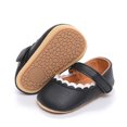 thumbnail image 2 of Yoyauz Baby Girl Mary Jane Shoes Anti Slip Rubber Sole Ballet Slippers Princess Dress Wedding Shoes Newborn Kids Shoes Toddler Shoes（0-12 Month）, 2 of 5