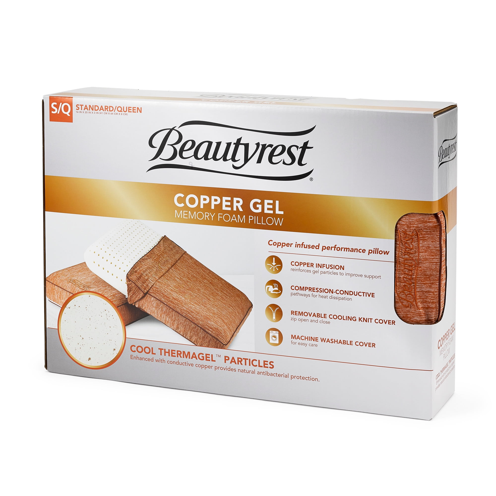 beautyrest copper gel pillow review