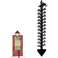 thumbnail image 4 of Pluviómetro - Pluviómetro de acero de 24 pulgadas para jardín - Pluviómetro de invierno para exteriores para jardín, puerta delantera, patio, patio para medir la profundidad de la nieve TUNC Sencillez, 4 of 5
