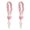 pink, variant on 2pcs Retro pastoral style small Daisy wrist strap Keychain Handmade DIY