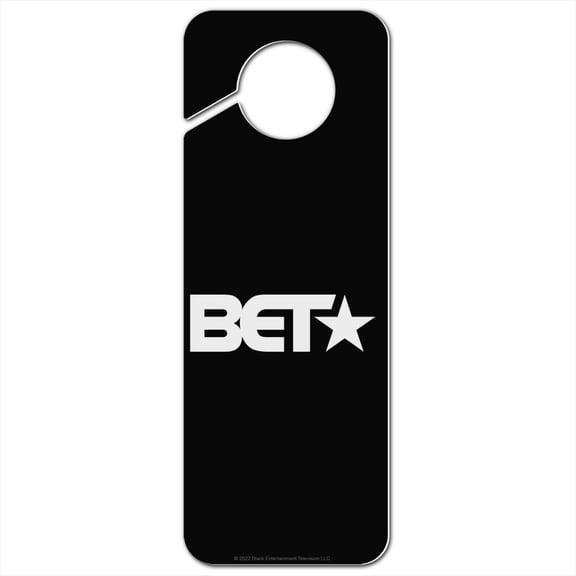 BET Logo Plastic Door Knob Hanger Sign