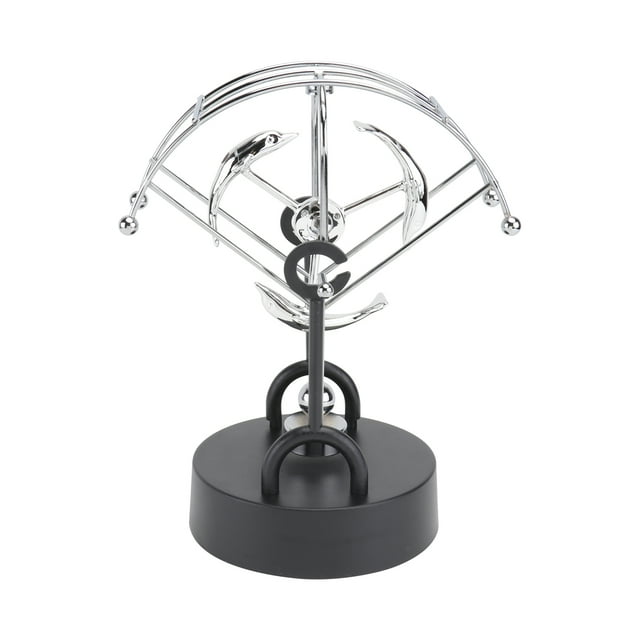 Shisuyan 1pc Perpetual Motion Toy Desktop Motion Toy Science Toy Home Ornament (Silver)