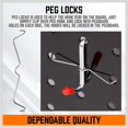 thumbnail image 4 of 228 Pcs Pegboard Hooks Assortment with Metal Hooks Sets, Pegboard Bins, Peg Locks for Organizing Storage System Tools, 4 of 5