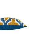 thumbnail image 2 of Conspiracy Silk Velvet Ikat Pillow, 20" X 20", 2 of 3