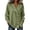 Army Green, variant on Womens Long Sleeve Cardigan Open Front V Neck Button Down Business Casual Blouse Top