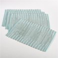 thumbnail image 1 of Saro Lifestyle 11735.A1319B 13 x 19 in. Darya Rectangular Ribbed Design Placemat - Aqua, Set of 4, 1 of 1