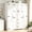63in White, variant on JassmiPkwy 70" Tall 4 Door Farmhouse Armoire Wardrobe Closet Cabinet with 3 Drawers, Hanging Rod, Adjustable Shelves, White