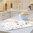 thumbnail image 6 of Yayeee Dish Drying Mat for Kitchen Counter 18"x24" Microfiber Absorbent Pad, Green Garden Pattern, 6 of 7