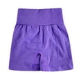 thumbnail image 6 of AXXD Yoga Shorts for Women,Yoga Shorts With Pockets for Women,Women Athletic Yoga Casual Stetch Shorts,Solid,High Waist Rise,Butt LiftingPurple,M (US:6), 6 of 7